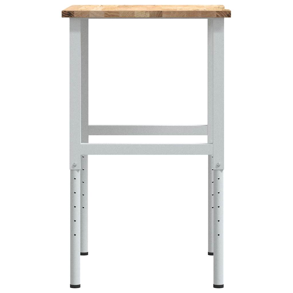 tömör tölgyfa munkapad 80 x 60 x (71,5-98) cm