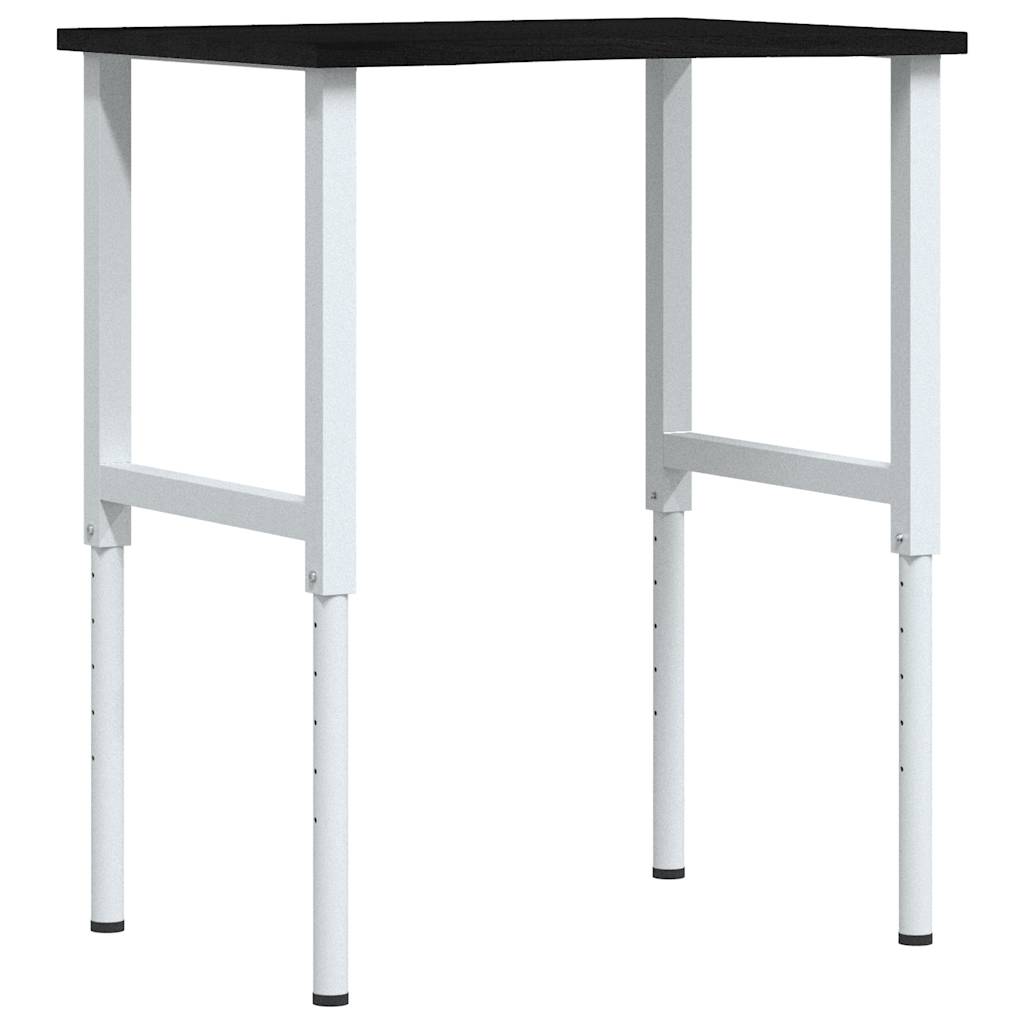 sötétbarna tömör tölgyfa munkapad 80 x 60 x (71,5-98) cm