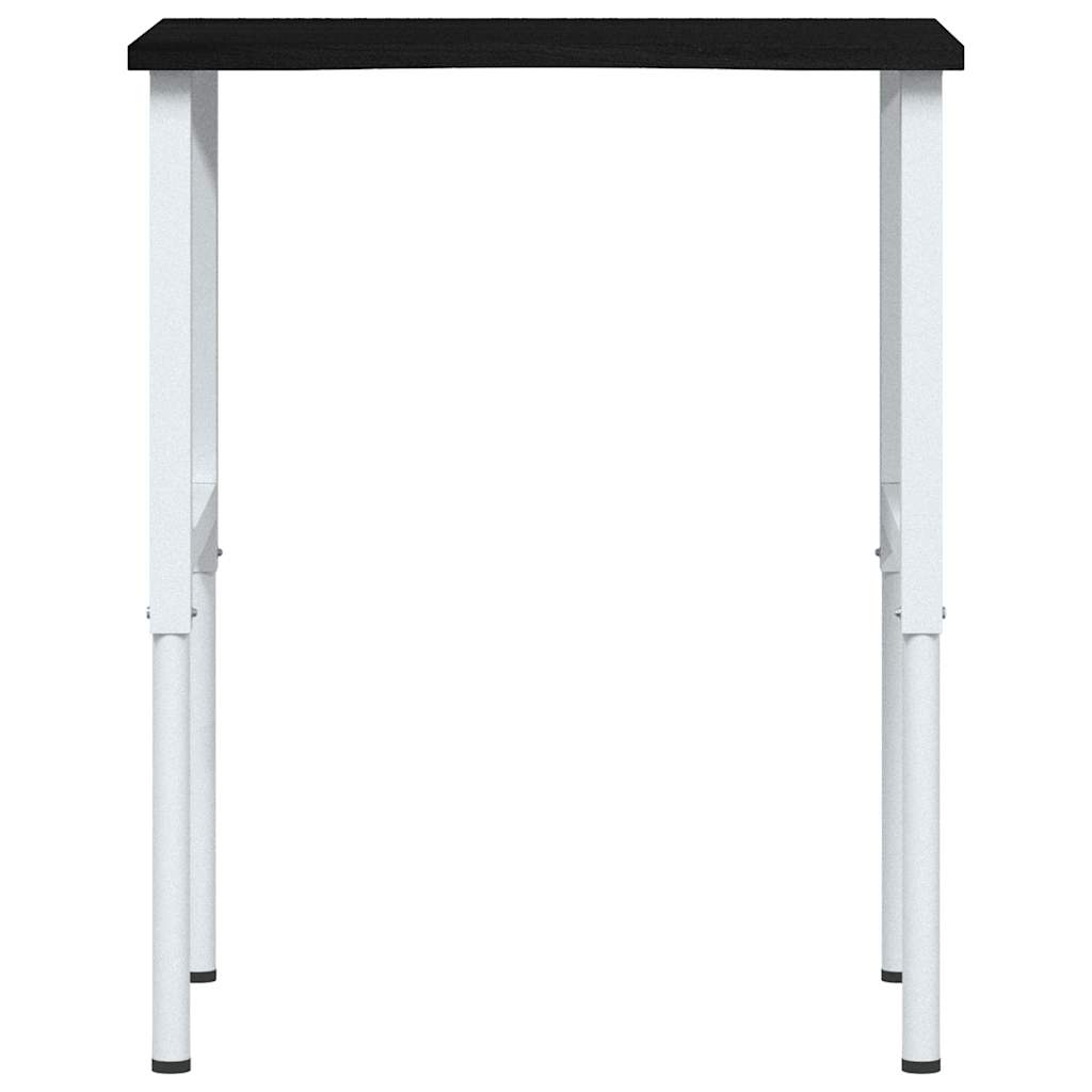 sötétbarna tömör tölgyfa munkapad 80 x 60 x (71,5-98) cm