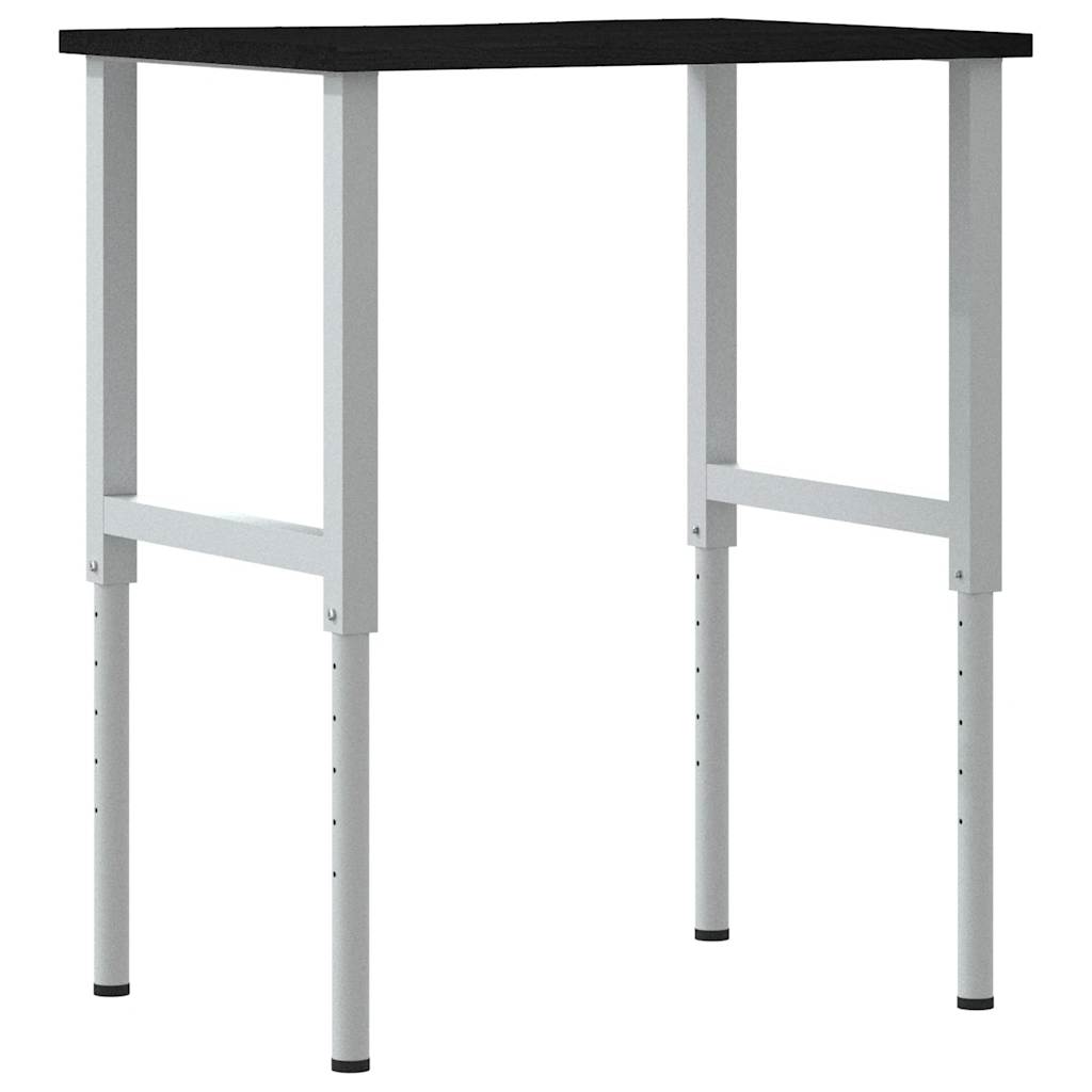 sötétbarna tömör tölgyfa munkapad 80 x 60 x (71,5-98) cm