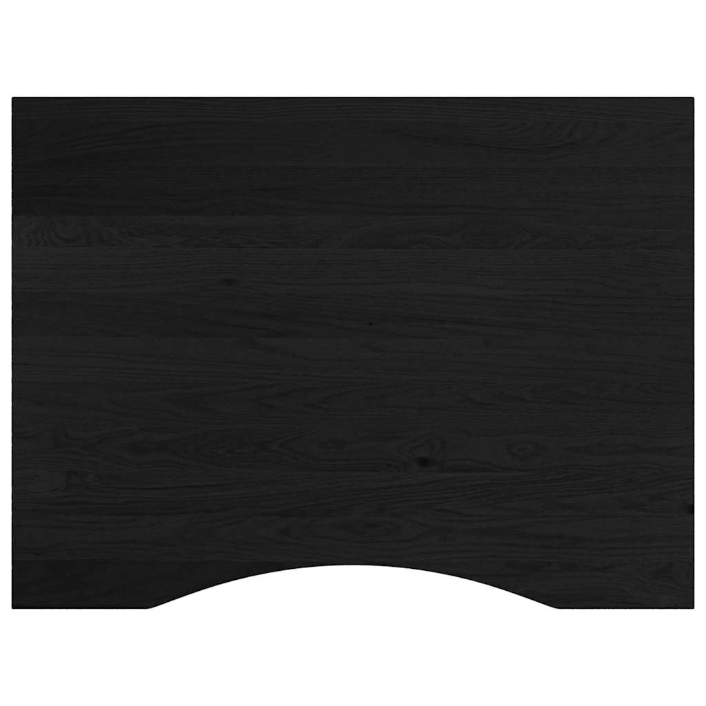 sötétbarna tömör tölgyfa munkapad 80 x 60 x (71,5-98) cm