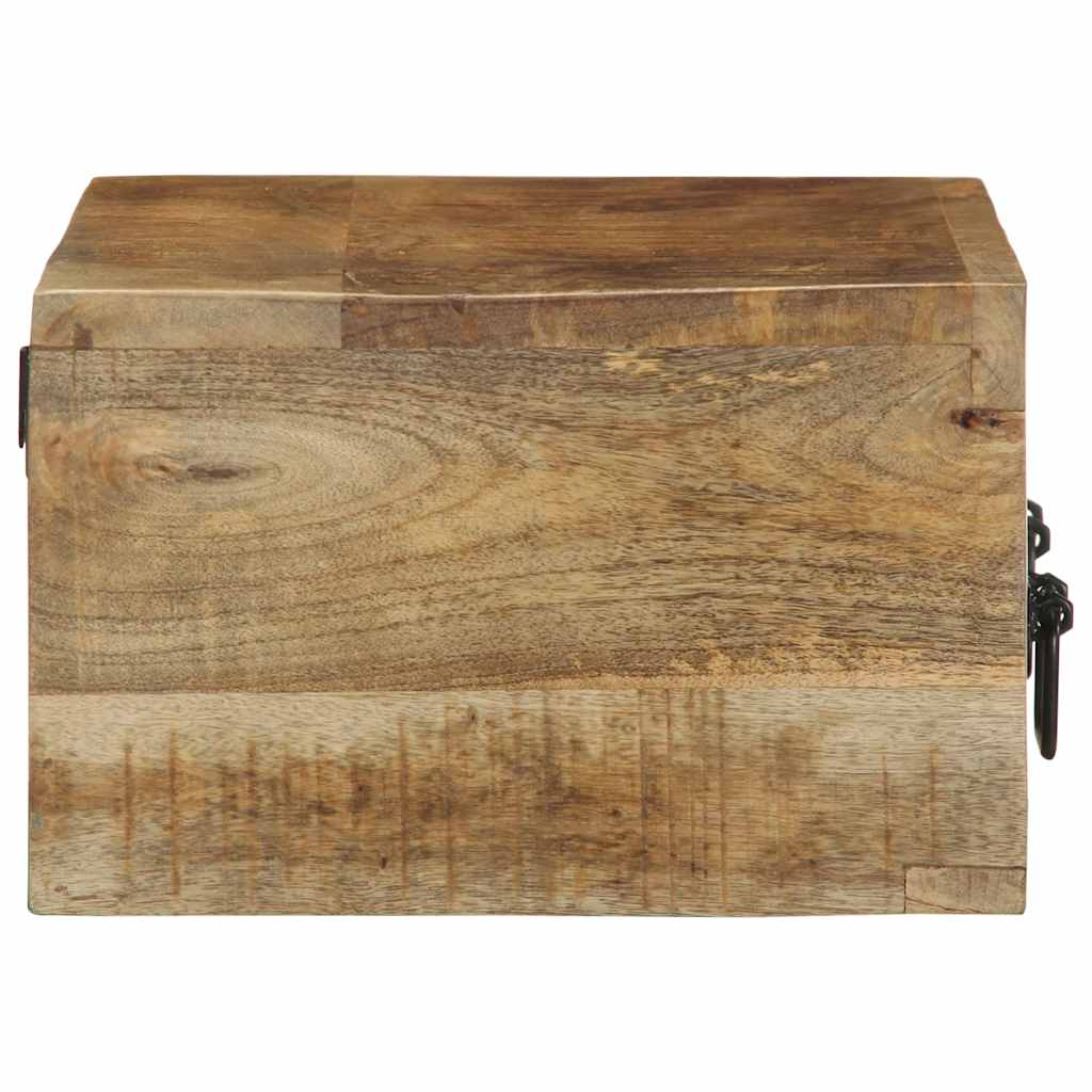 tömör nyers mangófa falra szerelhető TV-szekrény 60x30x19 cm