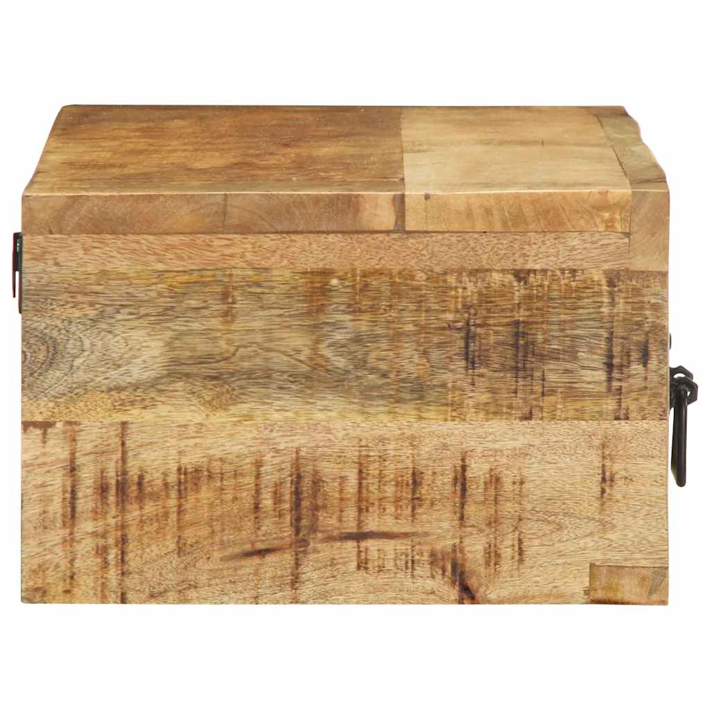 tömör nyers mangófa falra szerelhető TV-szekrény 80x30x19 cm