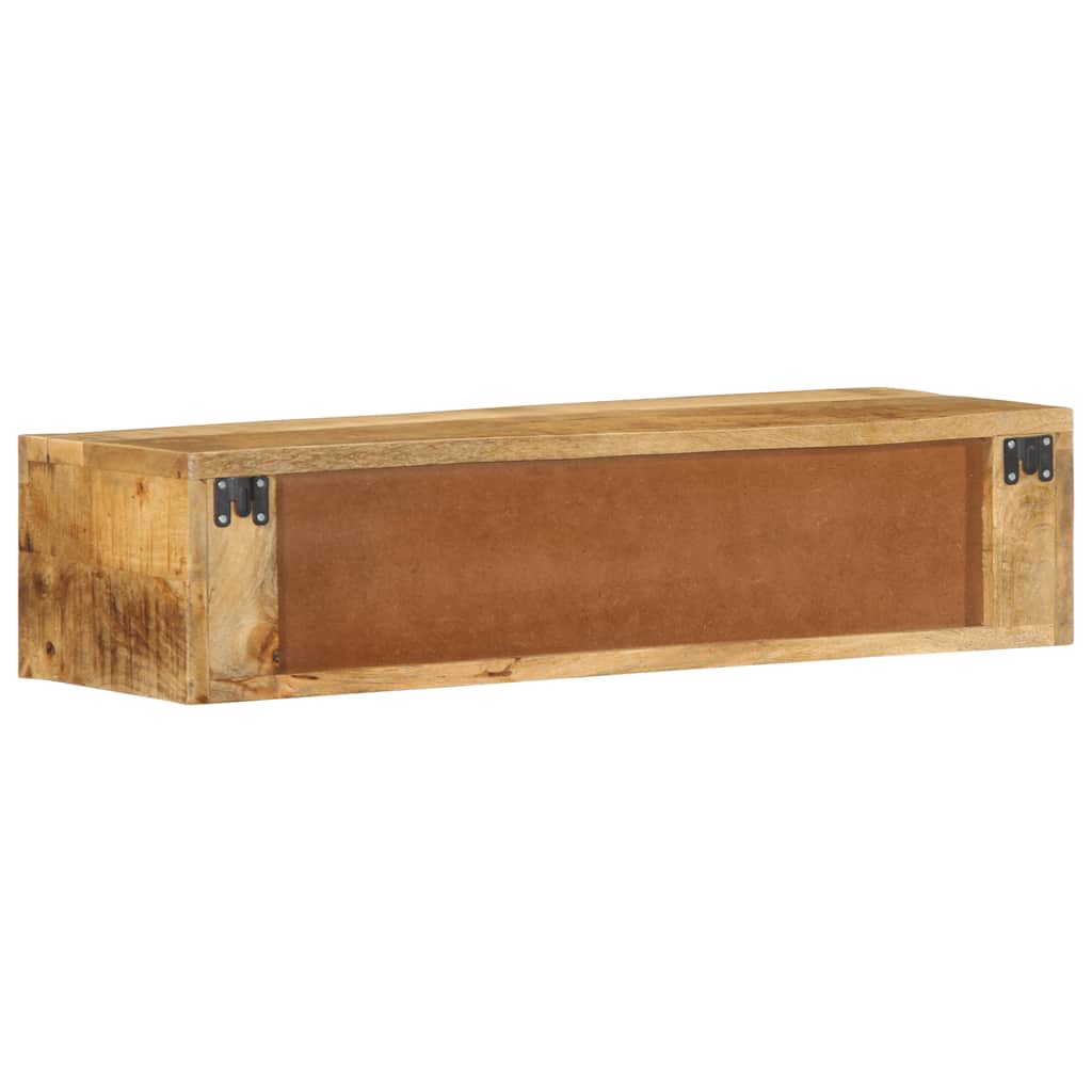 tömör nyers mangófa falra szerelhető TV-szekrény 80x30x19 cm