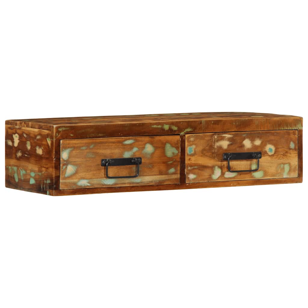 tömör újrahasznosított falra szerelhető TV-szekrény 80x30x19 cm