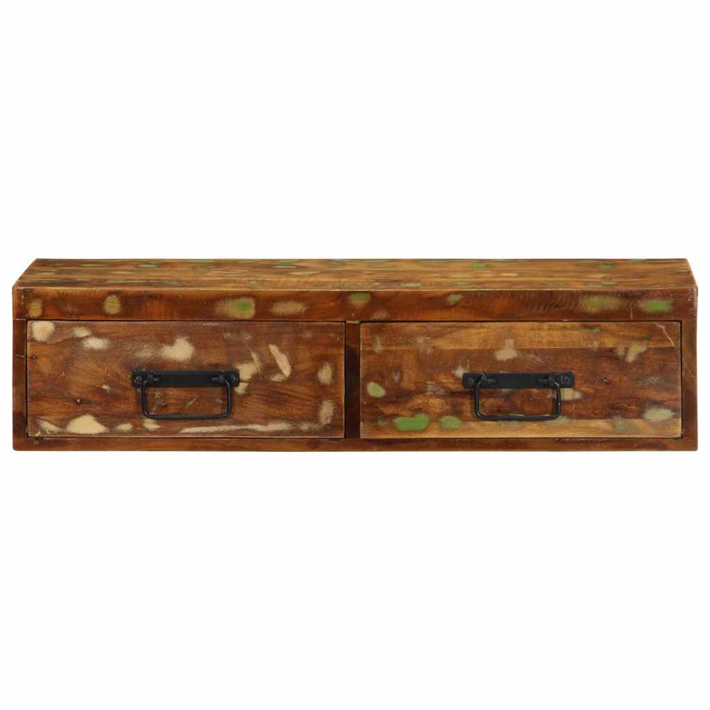 tömör újrahasznosított falra szerelhető TV-szekrény 80x30x19 cm