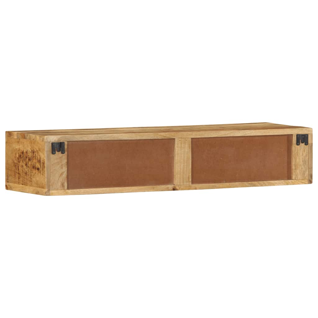 tömör nyers mangófa falra szerelhető TV-szekrény 100x30x19 cm