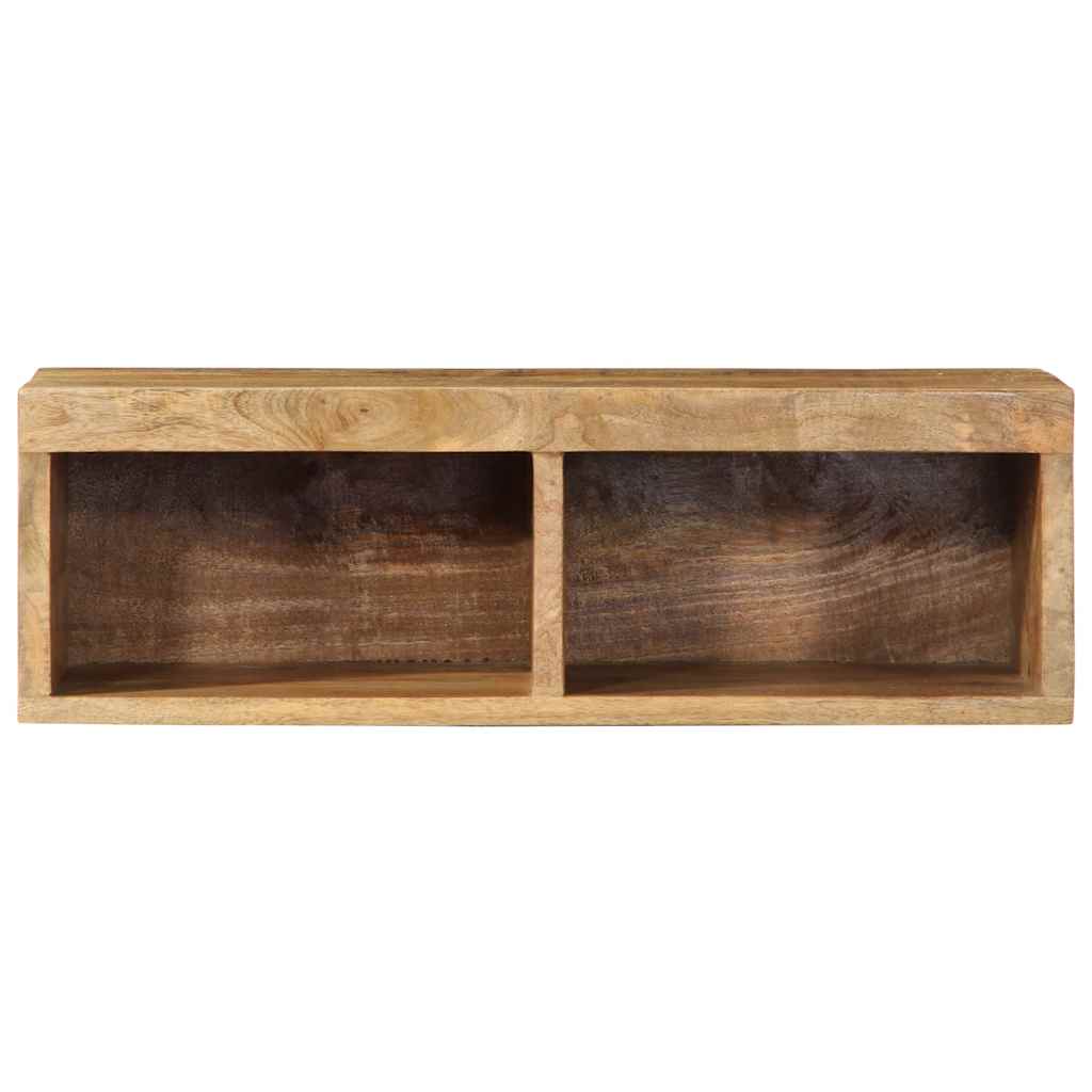 tömör nyers mangófa falra szerelhető TV-szekrény 60x30x19 cm