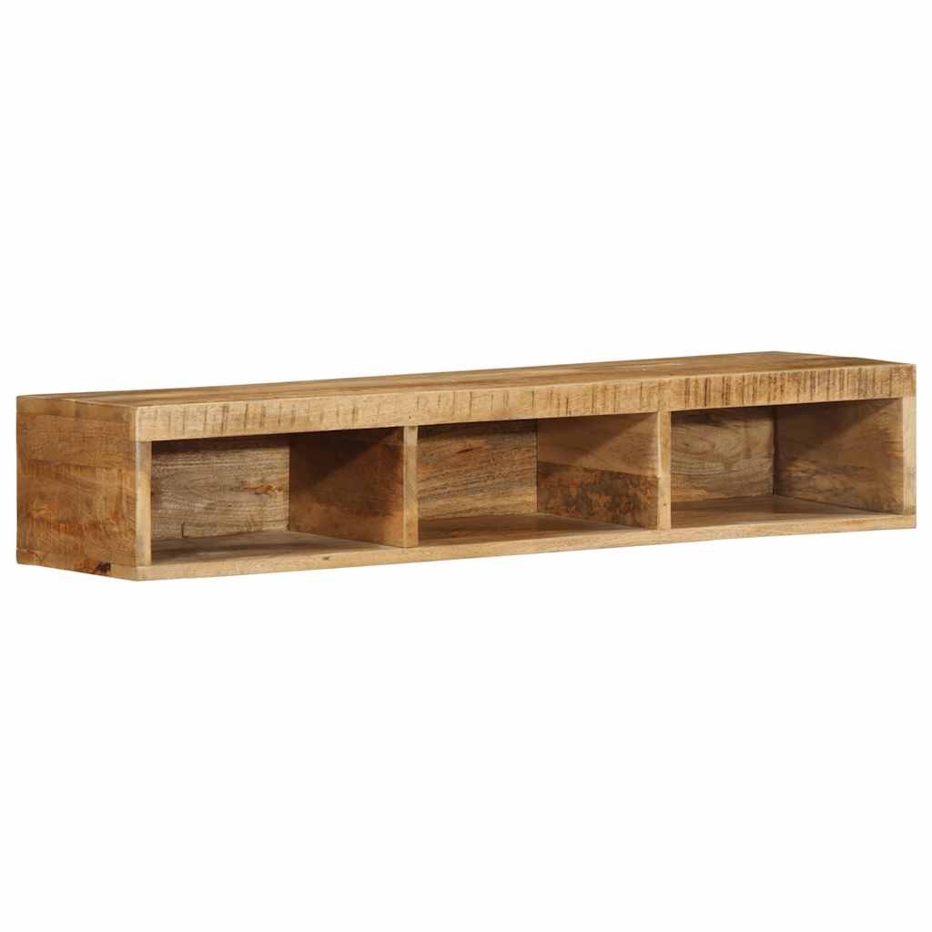 tömör nyers mangófa falra szerelhető TV-szekrény 100x30x19 cm