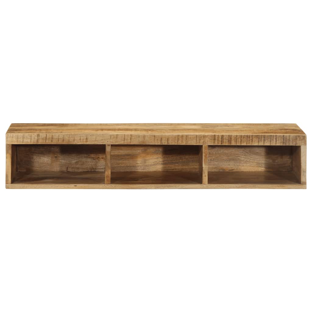 tömör nyers mangófa falra szerelhető TV-szekrény 100x30x19 cm