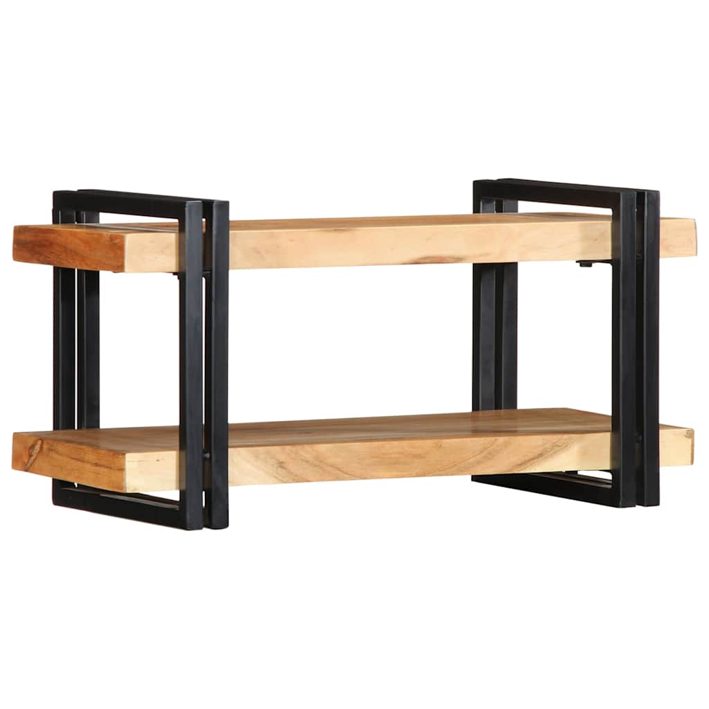 fali polc 70x33x35 cm tömör fa akácfa