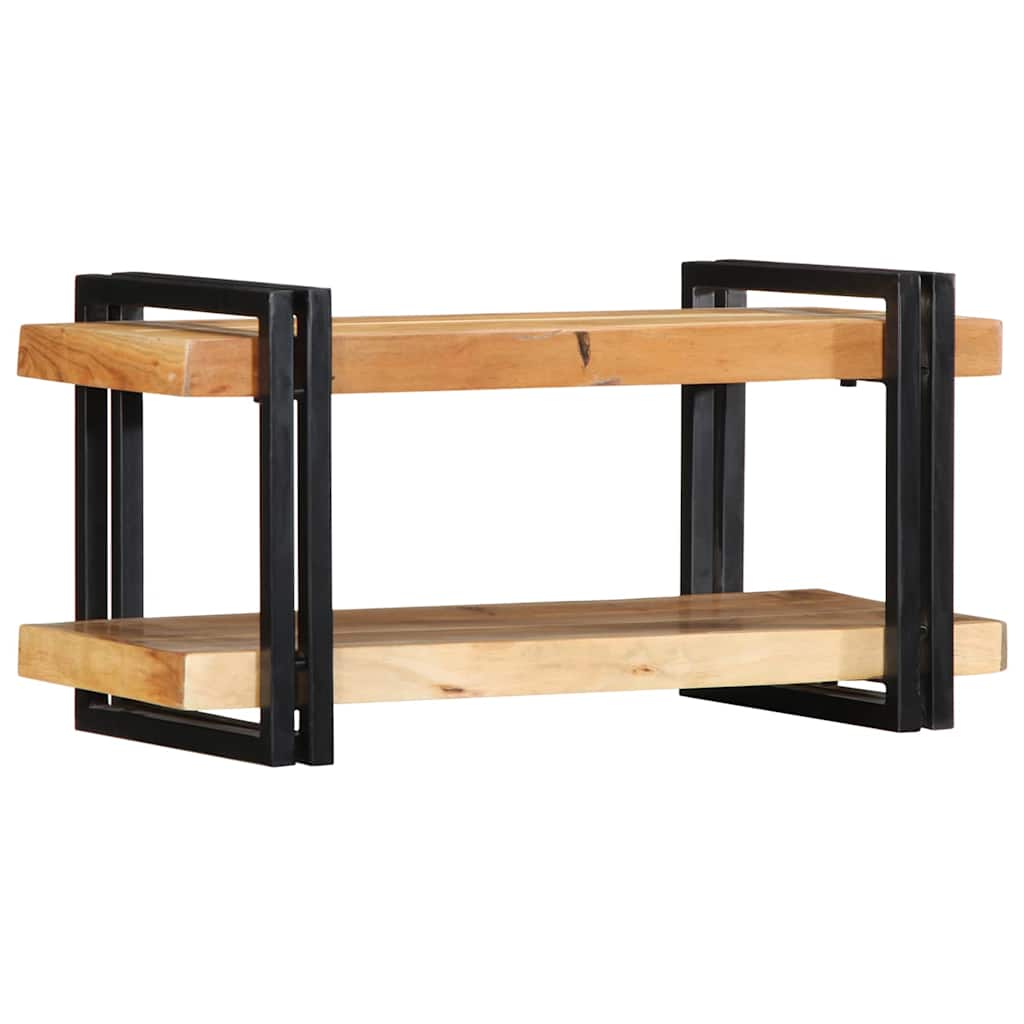 fali polc 70x33x35 cm tömör fa akácfa