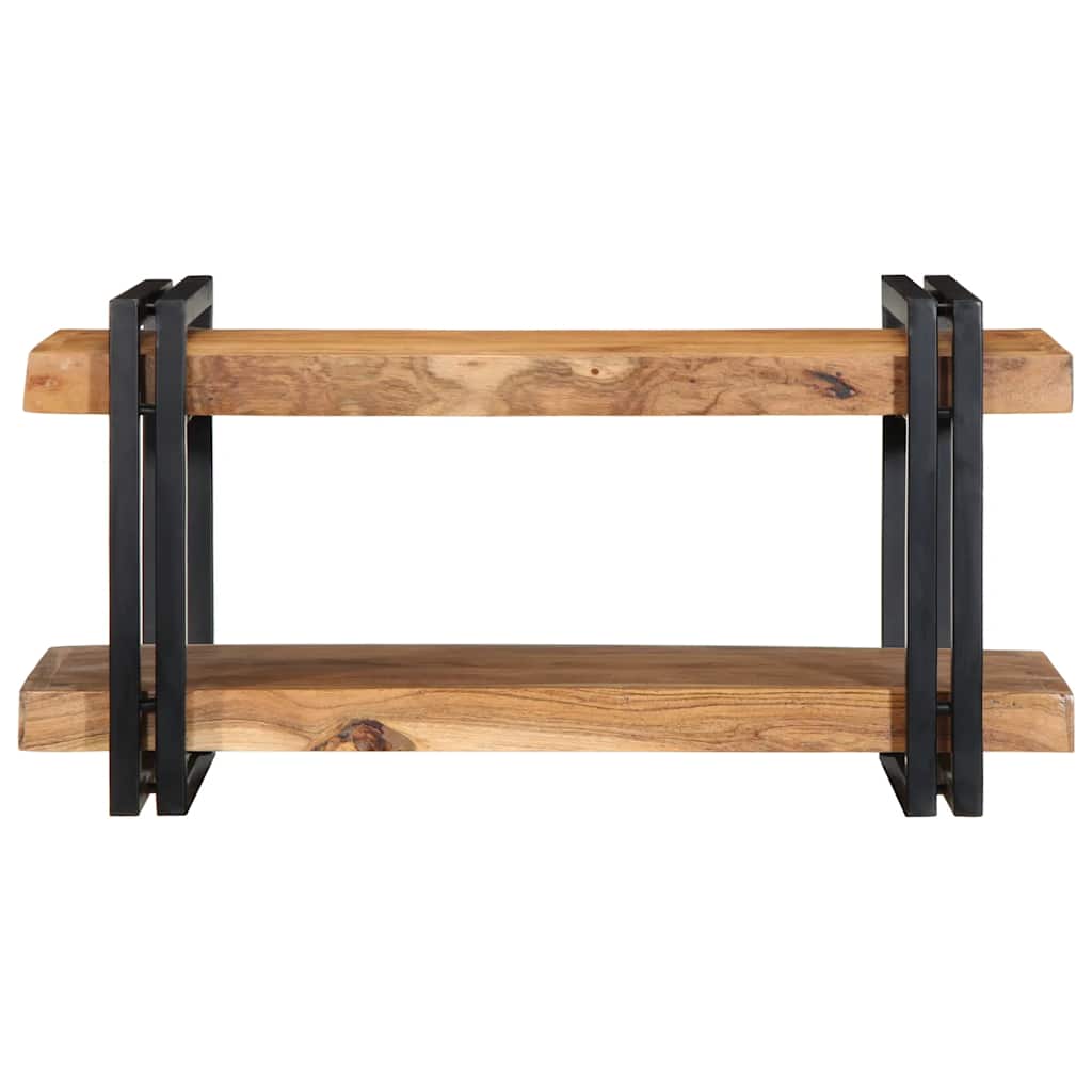 fali polc 70x33x35 cm tömör fa akácfa