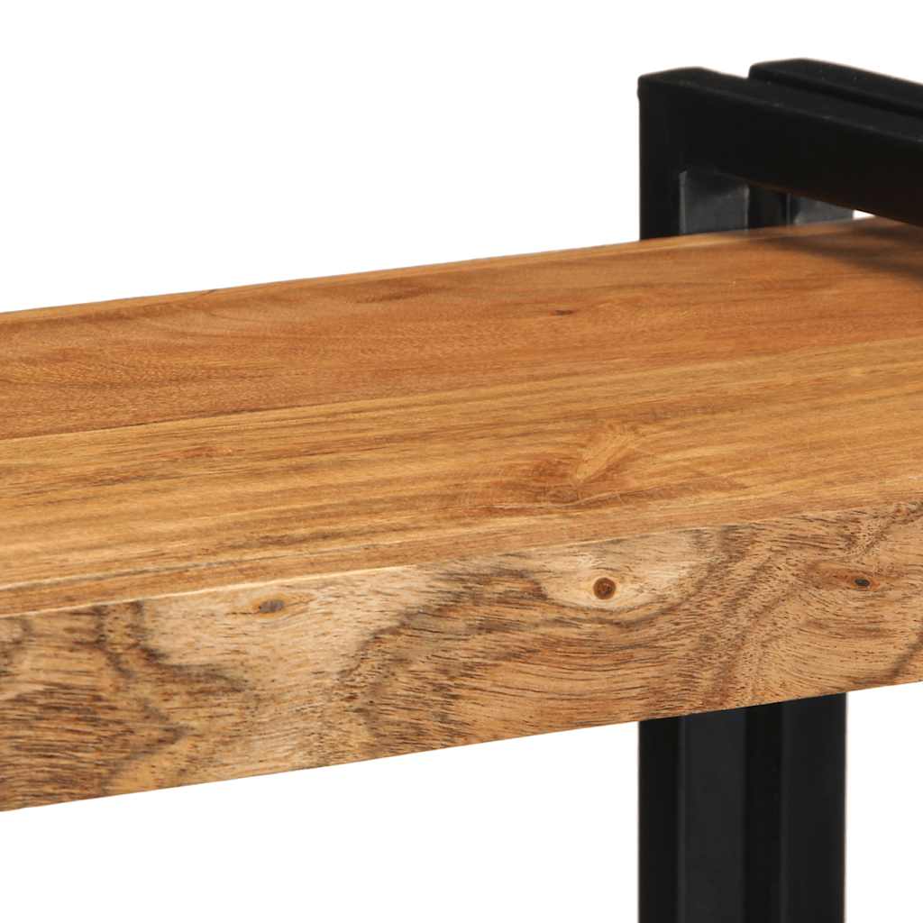 fali polc 70x33x35 cm tömör fa akácfa