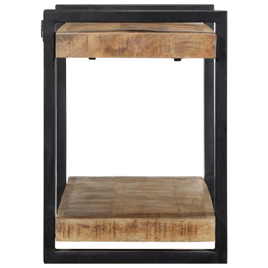 fali polc 90x33x45 cm tömör nyersfa Mango