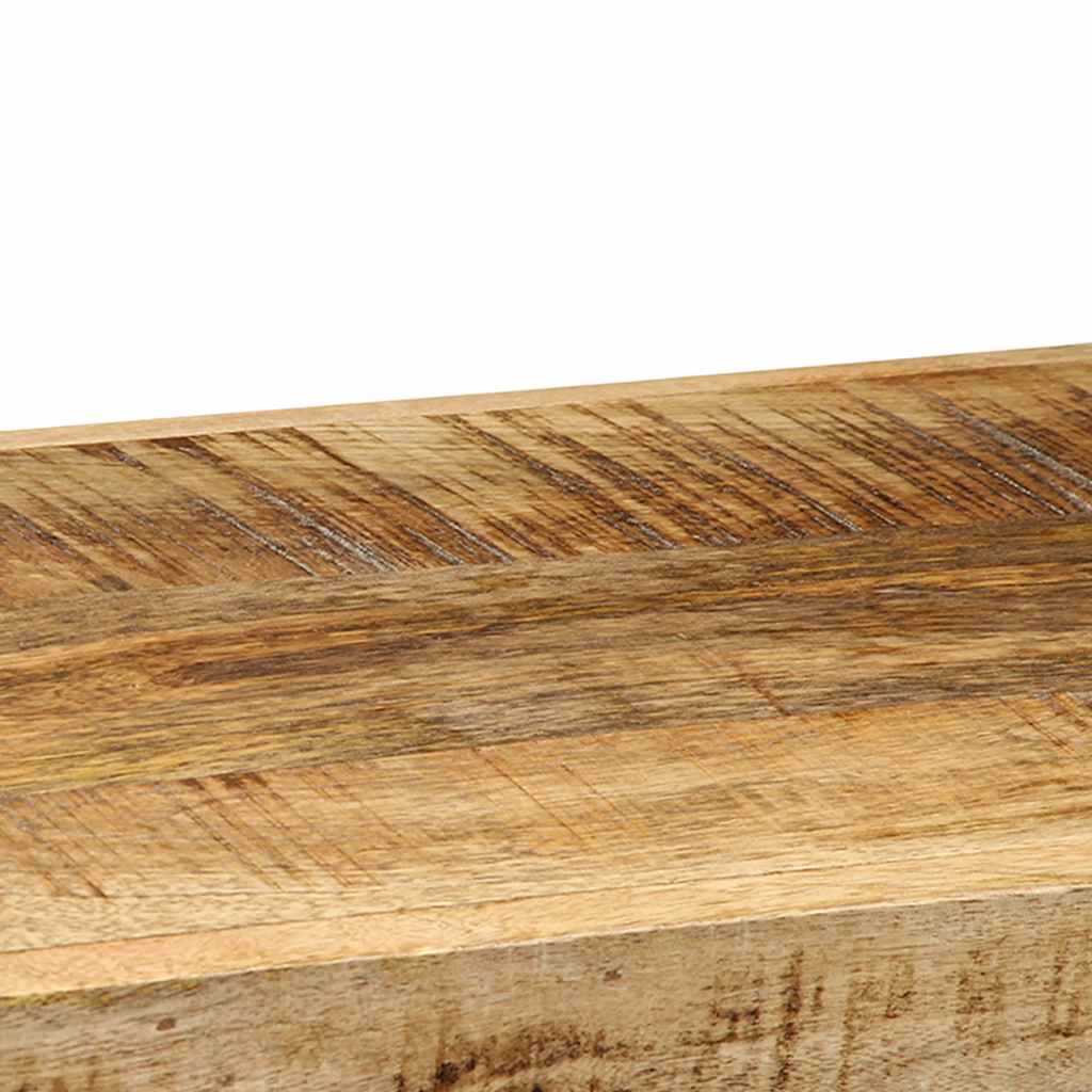 fali polc 90x33x45 cm tömör nyersfa Mango