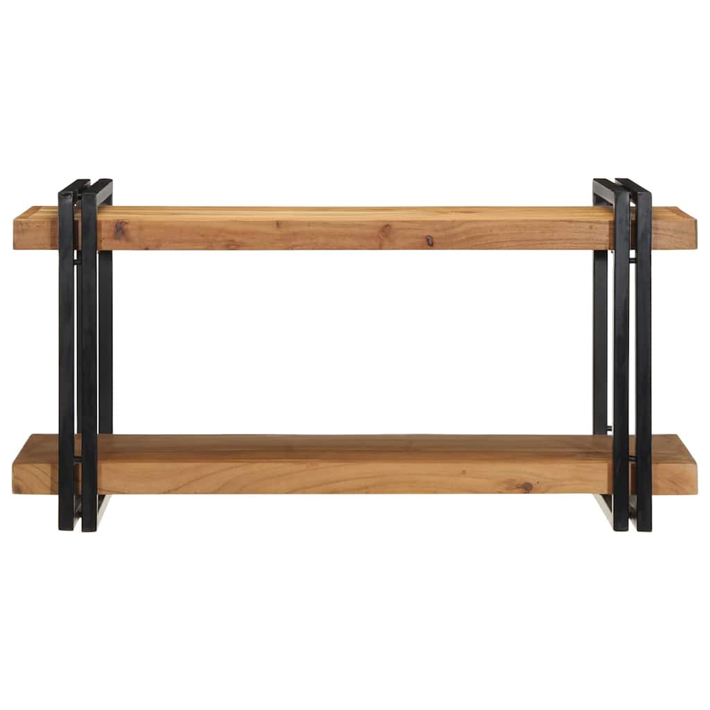 fali polc 90x33x45 cm tömör fa akácfa