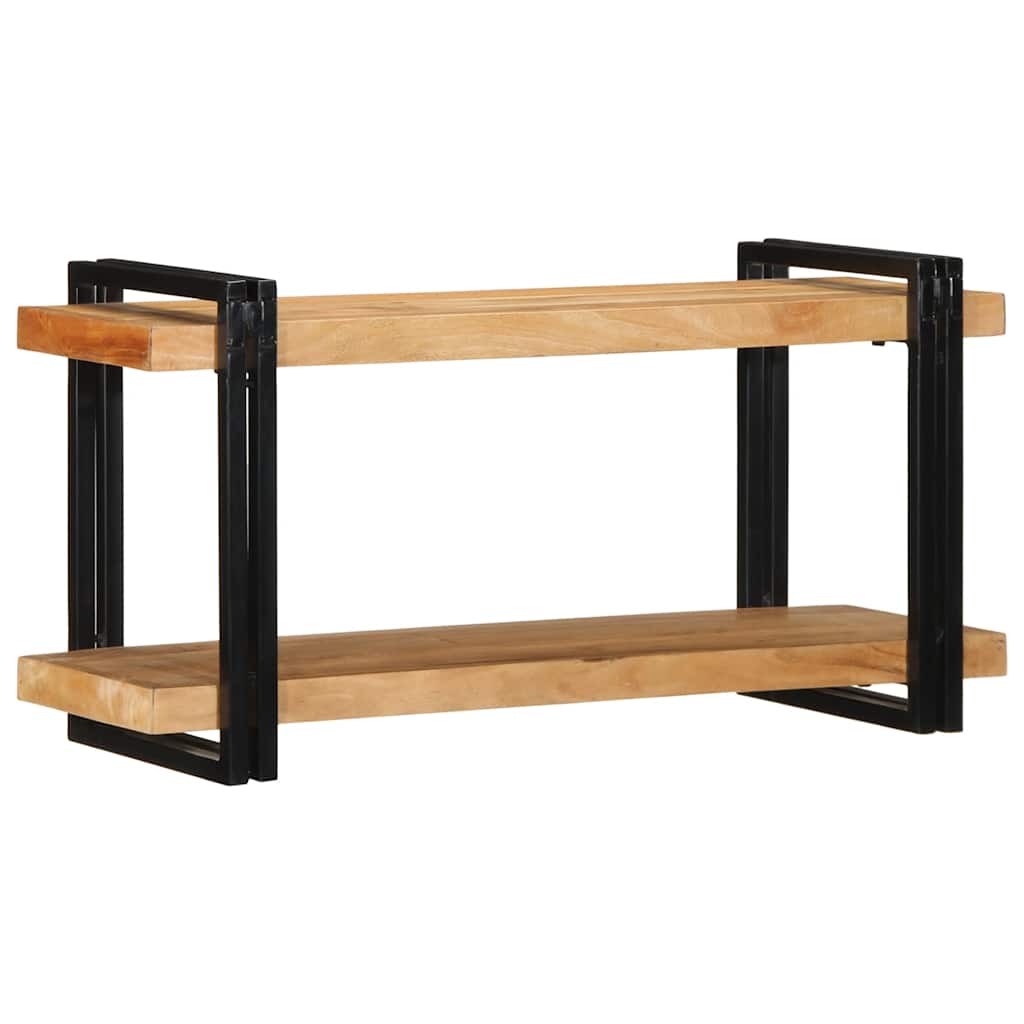 fali polc 90x33x45 cm tömör fa akácfa