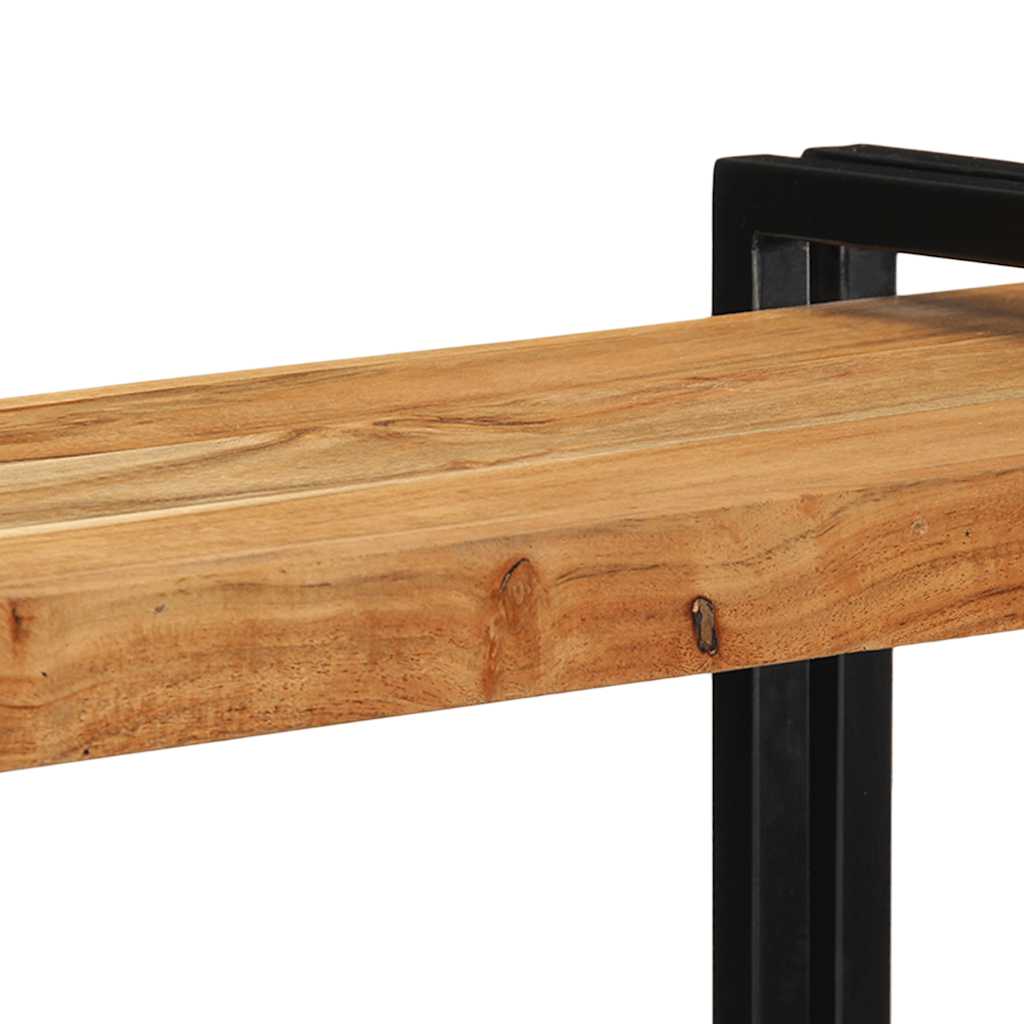 fali polc 90x33x45 cm tömör fa akácfa