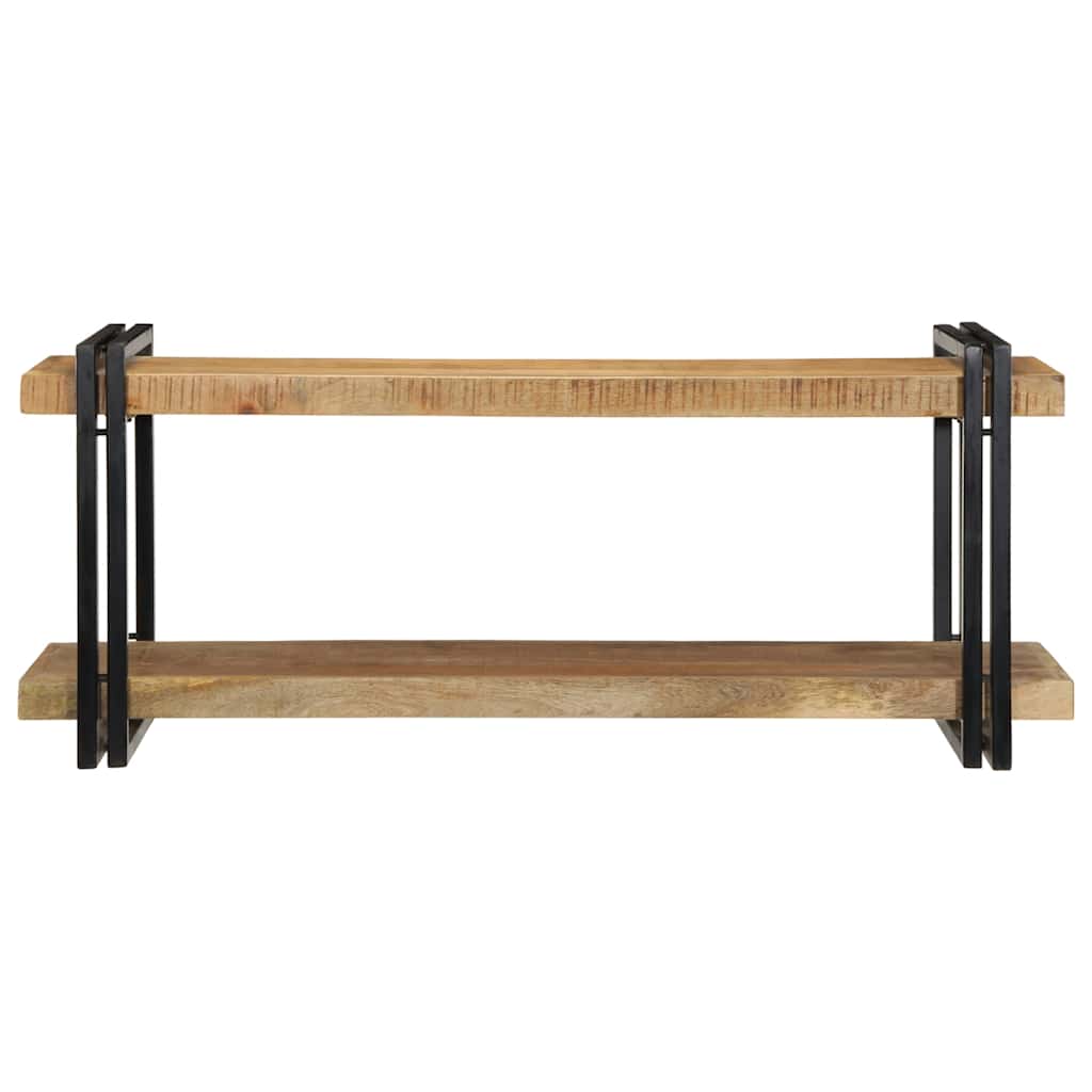 fali polc 110x33x45 cm tömör nyersfa Mango