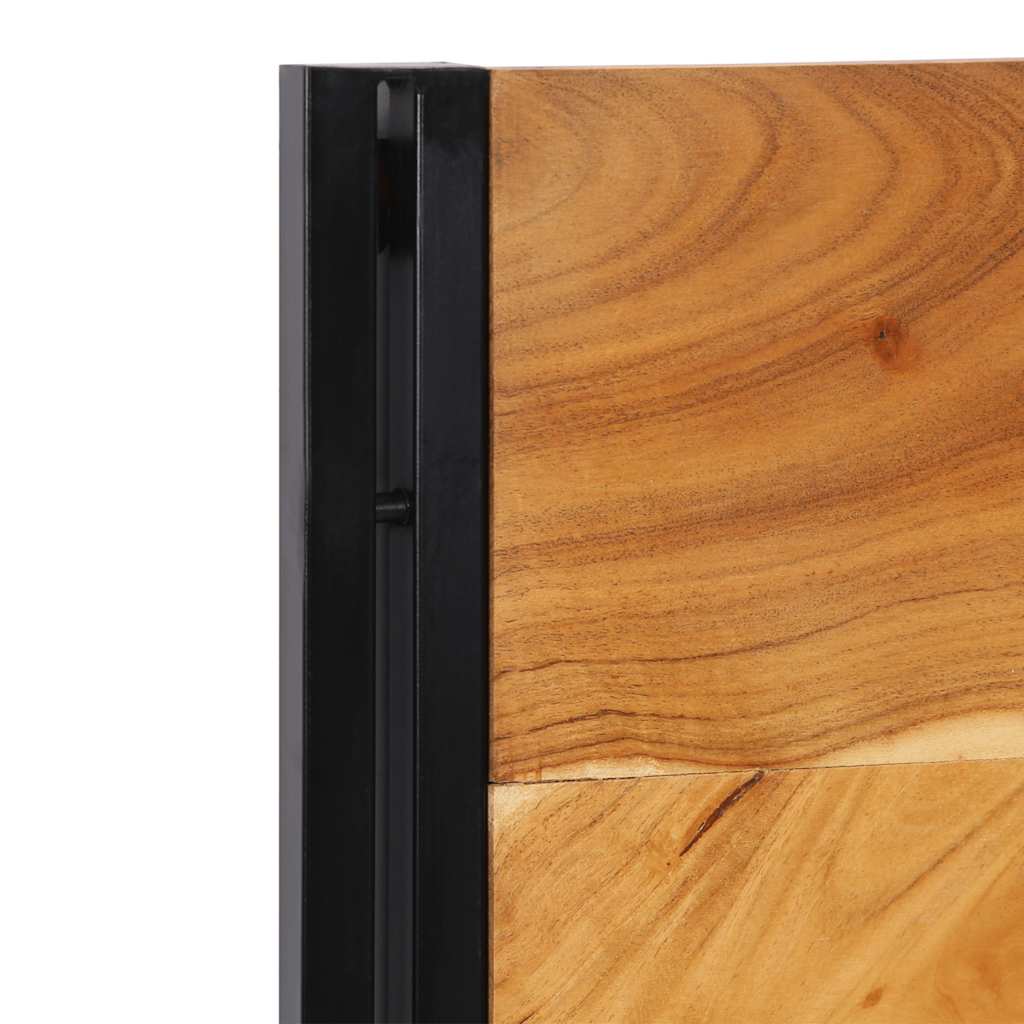 tömör fa akác és vas fejtámla 120 cm