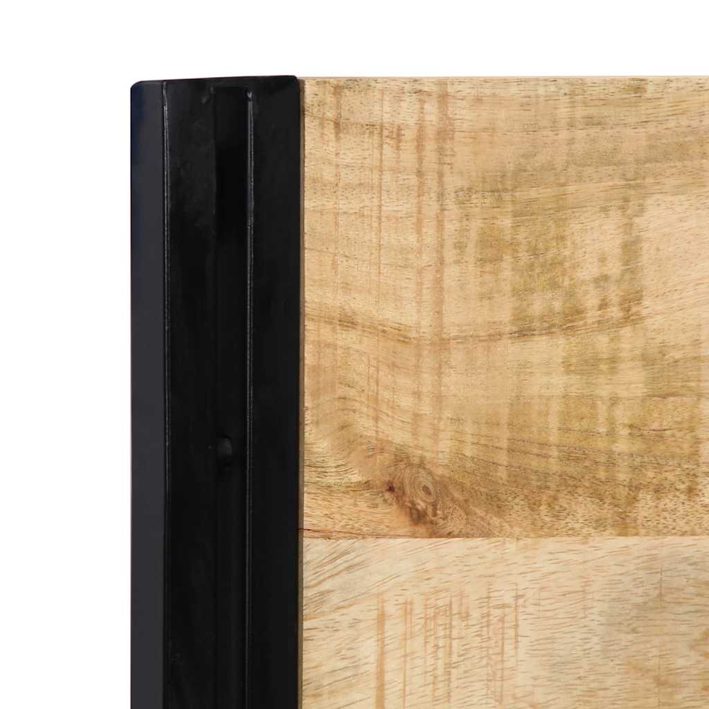 tömör fa mangó és vas fejtámla 180 cm