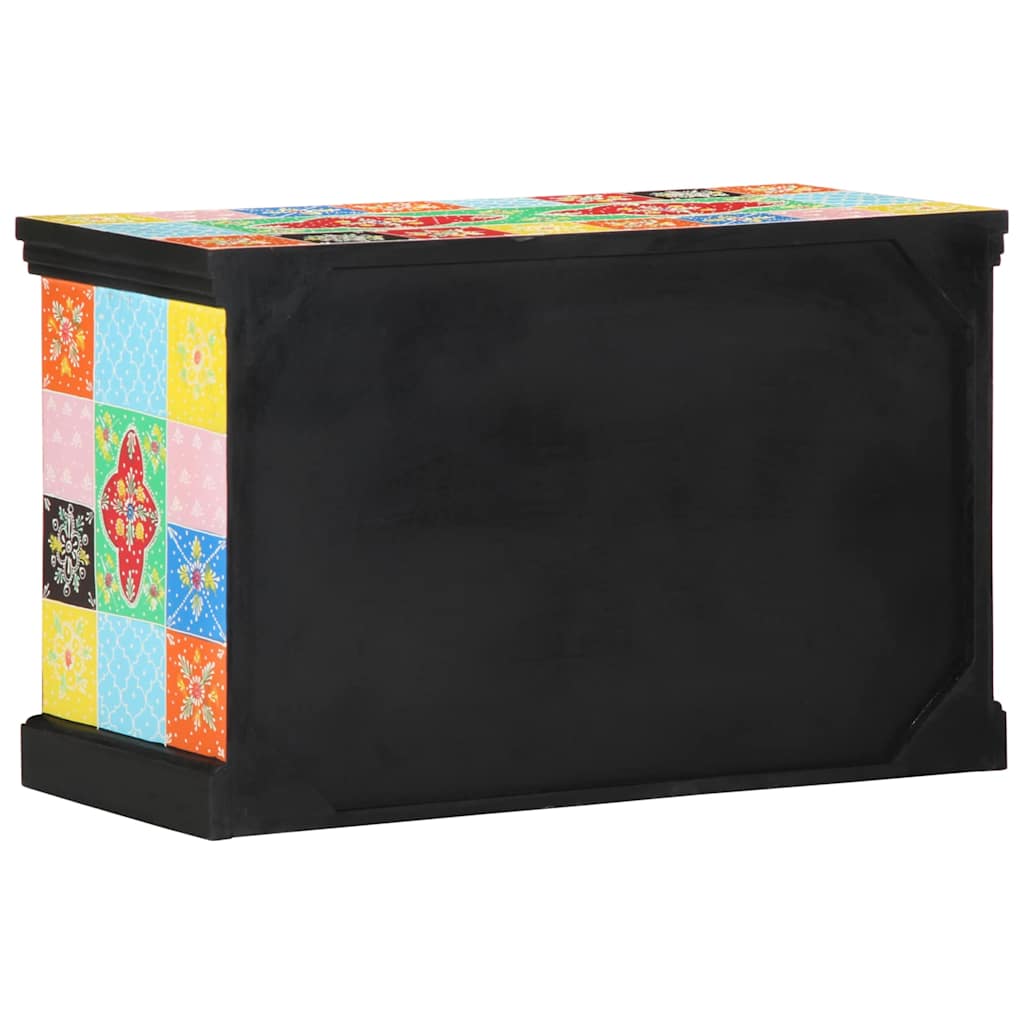 TV szekrény fiókkal Sokszínű 80 x 35 x 50 cm Tömör Mangófát