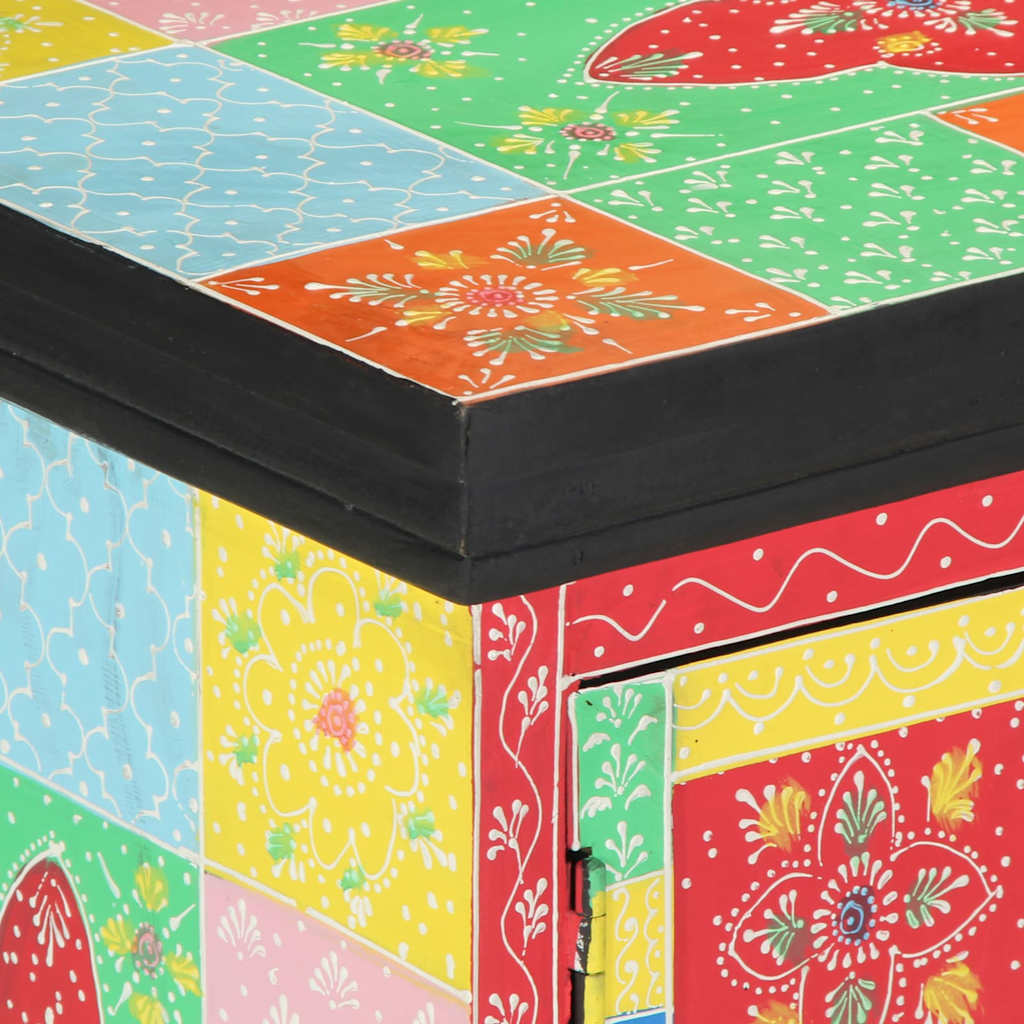 TV szekrény Sokszínű 100 x 35 x 50 cm Tömör Mangófát