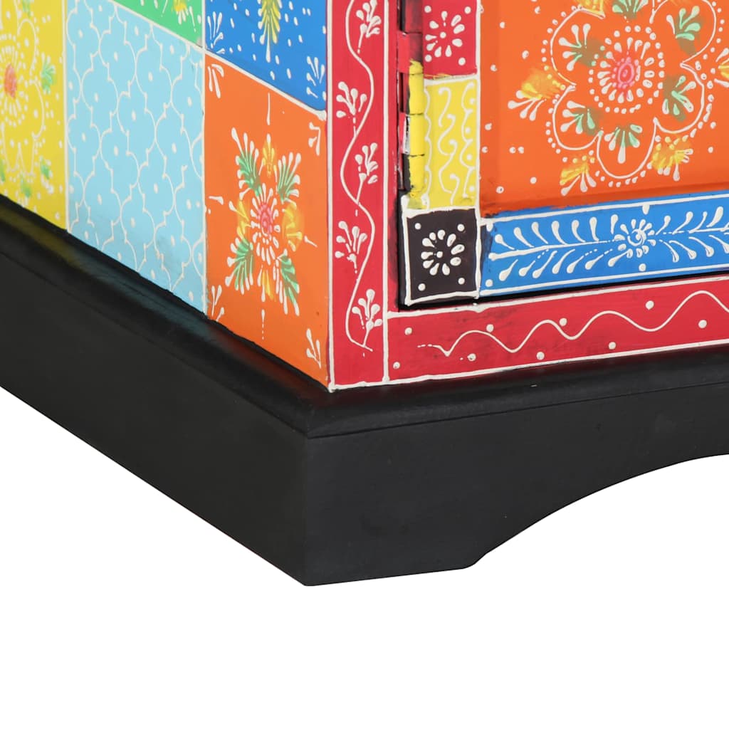 TV szekrény Sokszínű 100 x 35 x 50 cm Tömör Mangófát