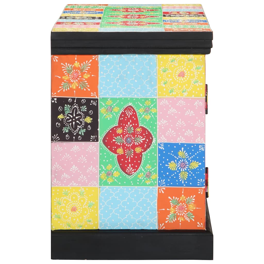 TV szekrény Sokszínű 100 x 35 x 50 cm Tömör Mangófát