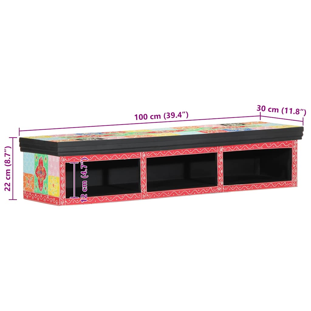 TV szekrény Sokszínű 100 x 30 x 22 cm Szerelt fa