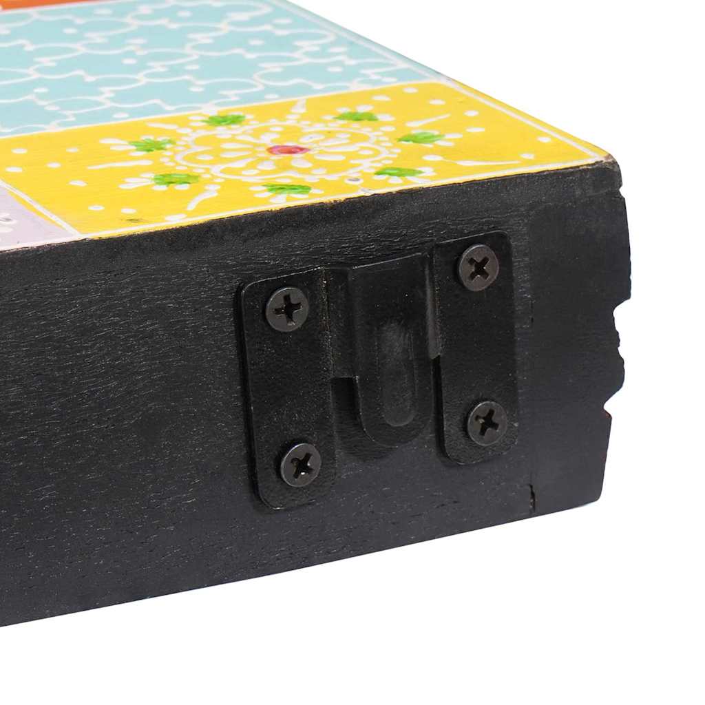 Falpolcok 3 pcs Sokszínű 100 x 20 x 6 cm Tömör Mangófát