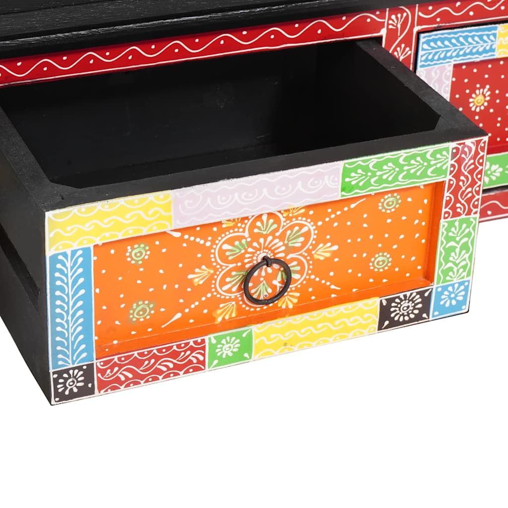 TV szekrény fiókkal Sokszínű 100 x 30 x 24 cm Tömör mangófa
