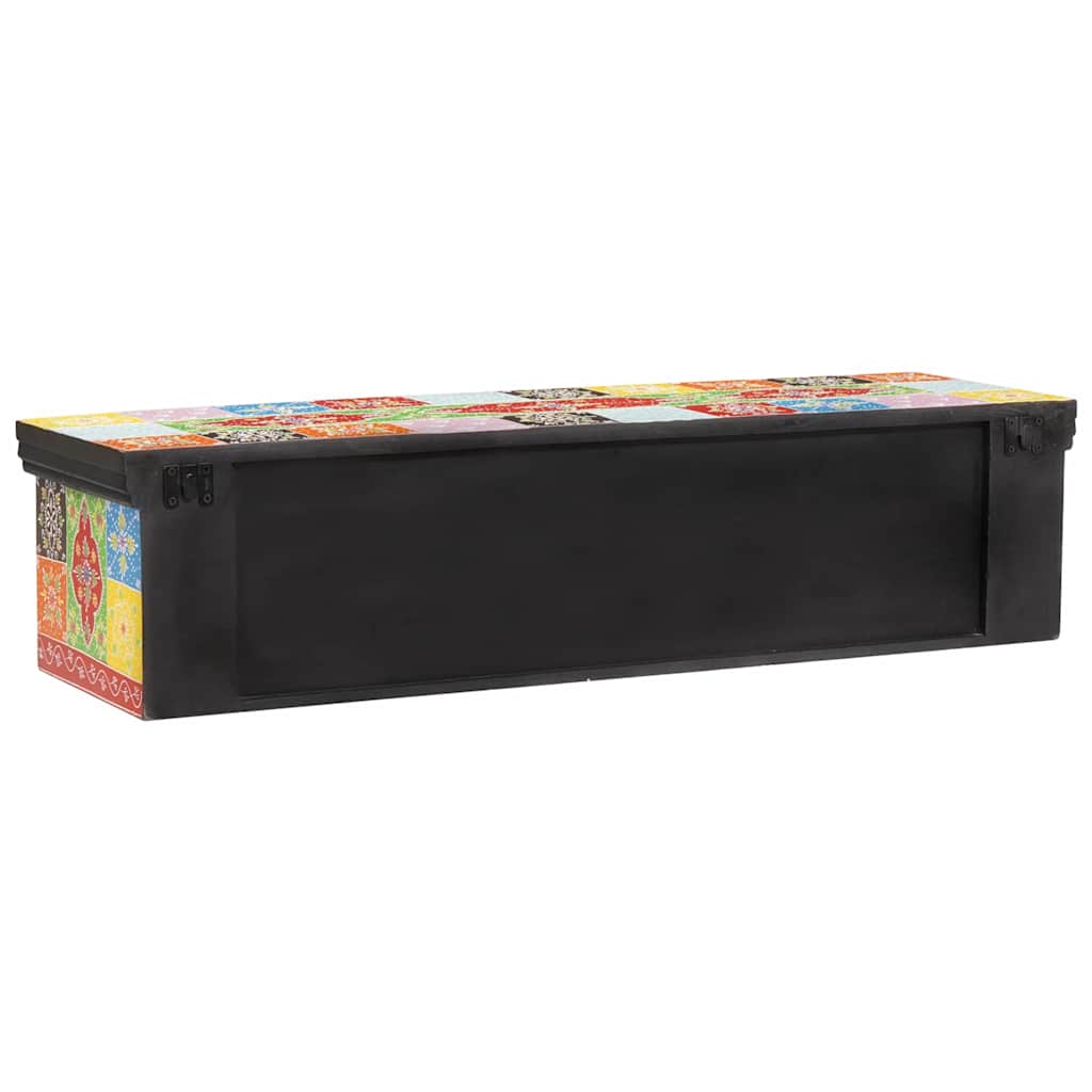 TV szekrény fiókkal Sokszínű 100 x 30 x 24 cm Tömör mangófa