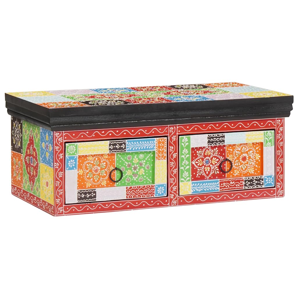TV szekrény fiókkal Sokszínű 60 x 30 x 24 cm Tömör mangófa