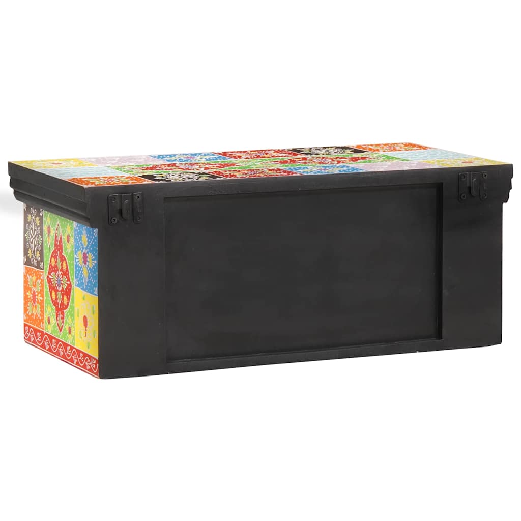 TV szekrény fiókkal Sokszínű 60 x 30 x 24 cm Tömör mangófa