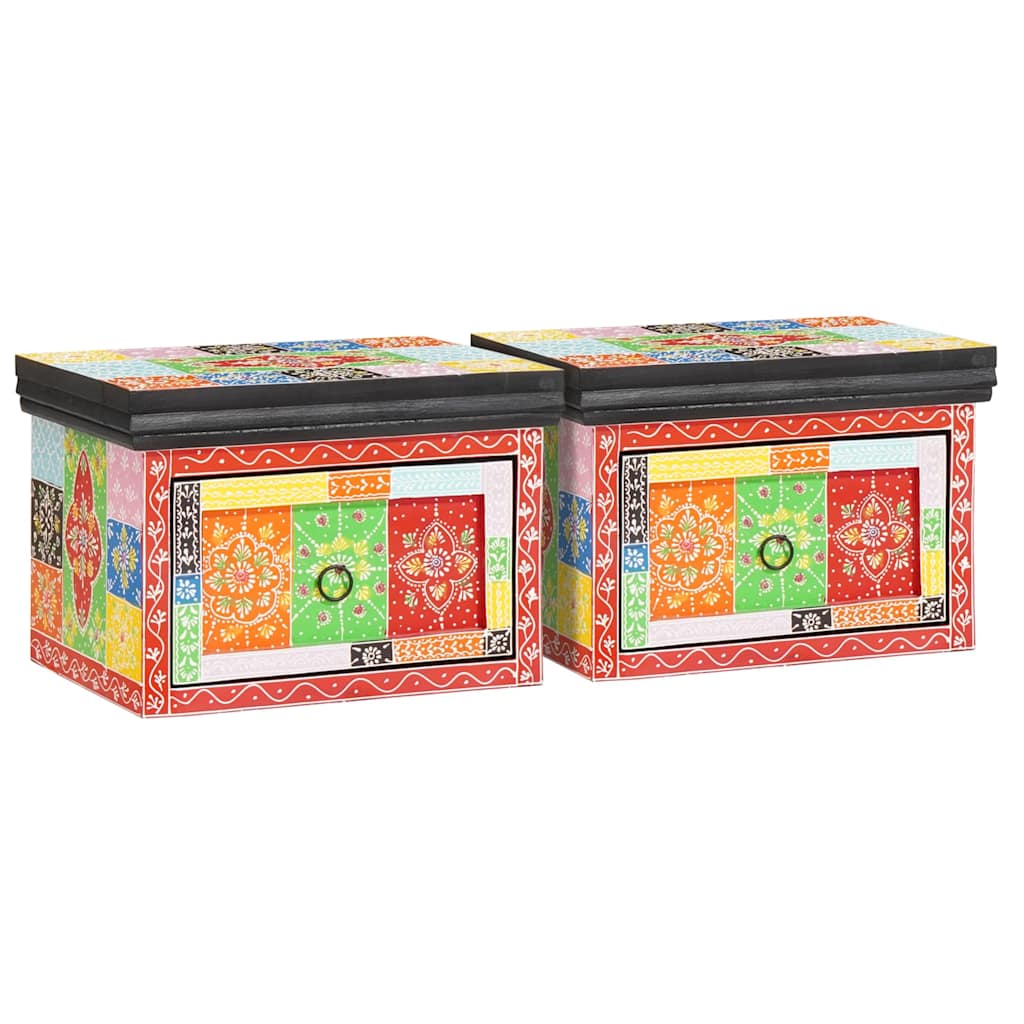 Éjjeliszekrény fiókkal 2 pcs Sokszínű 40 x 30 x 28 cm