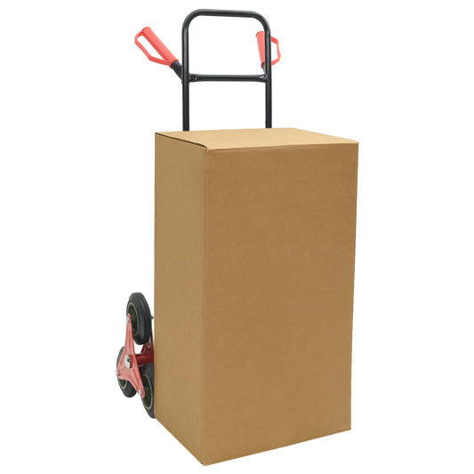 Kézikocsi Fekete és piros 64,5 x 49,5 x 114 cm Acél