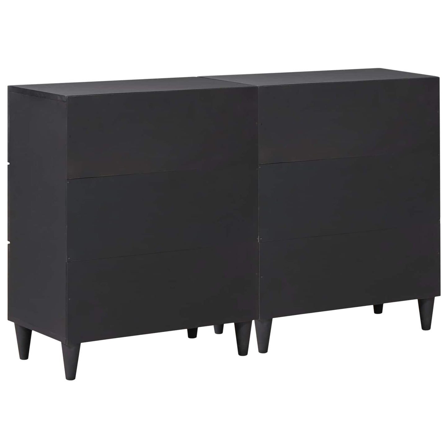 Tároló szekrények 2 db 120 x 33 x 75 cm Tömör Mangófát Sokszínű