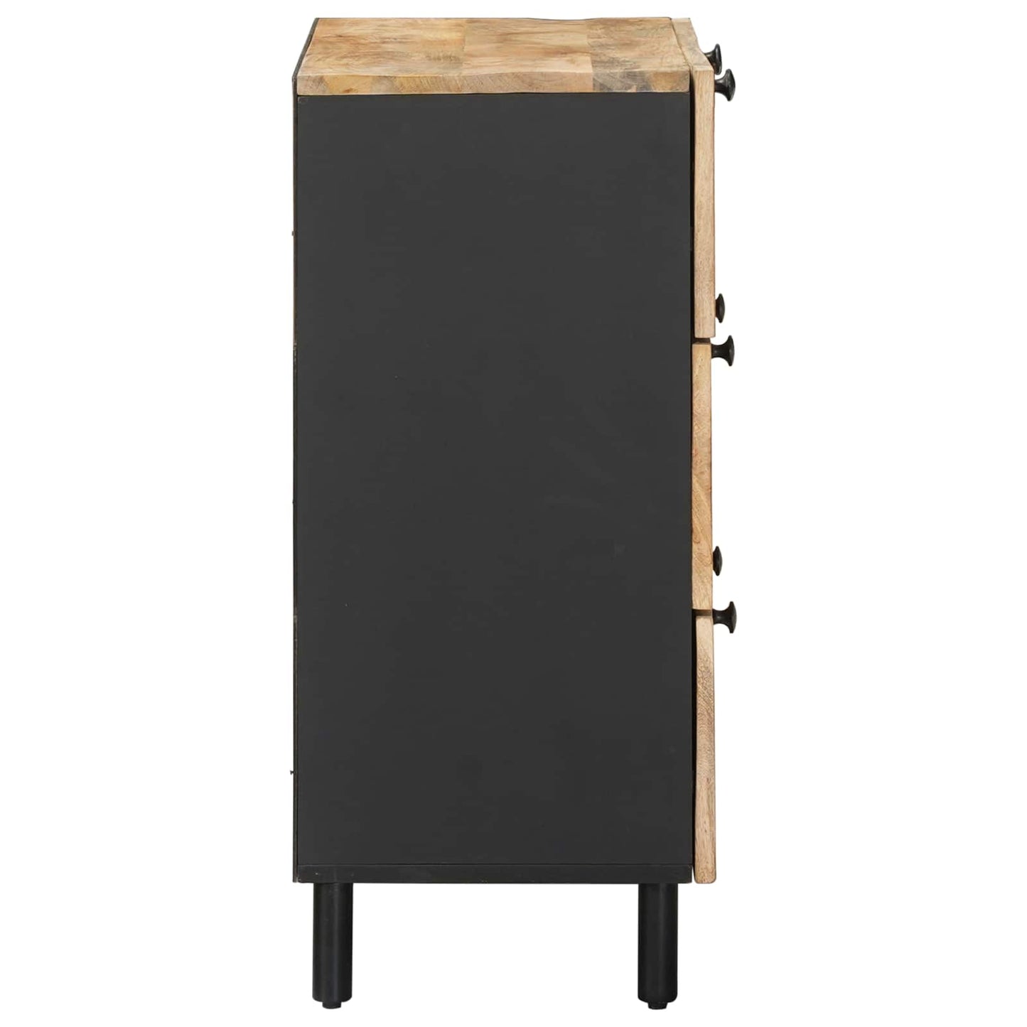 Tároló szekrények 2 db 120 x 33 x 75 cm Tömör Mangófát Sokszínű