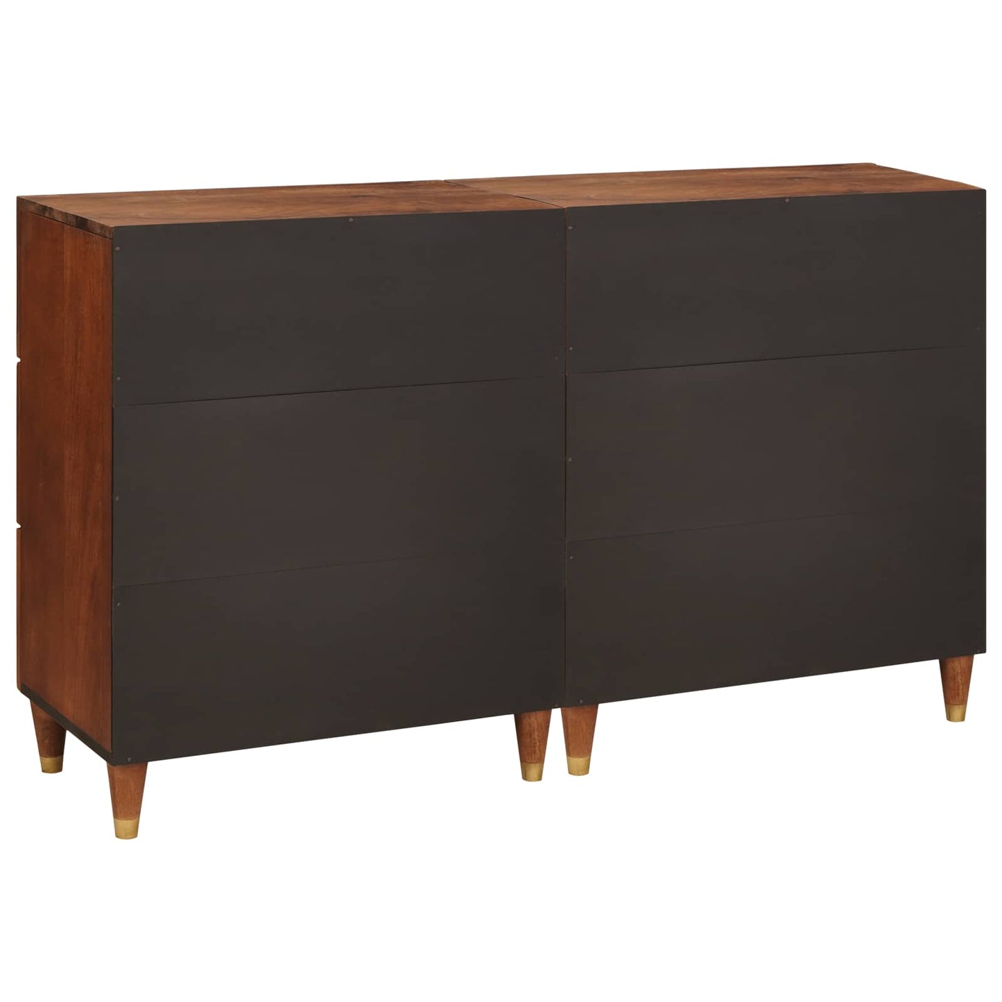 Tálalószekrény készlet 2 pcs Barna 60 x 33,5 x 75 cm