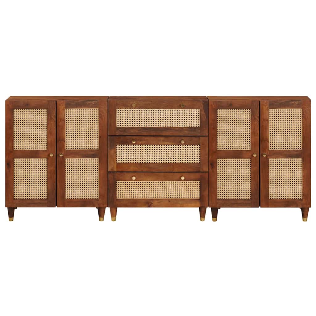Tálalószekrény készlet 3 pcs Barna 180 x 33 x 75 cm