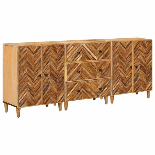 Tároló szekrények 3 pcs Barna 60 x 33,5 x 75 cm Tömör Mangófát