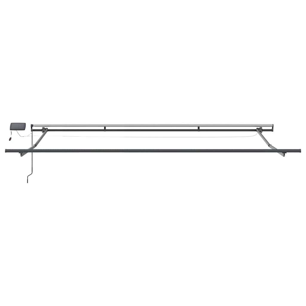 burgundi vörös kézzel kihúzható LED-es napellenző 400 x 300 cm