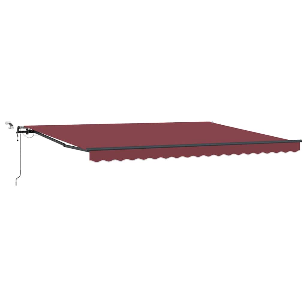 barna automata kihúzható LED-es napellenző 450 x 300 cm