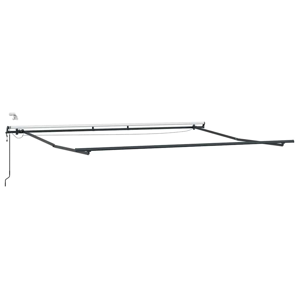 barna automata kihúzható LED-es napellenző 450 x 300 cm