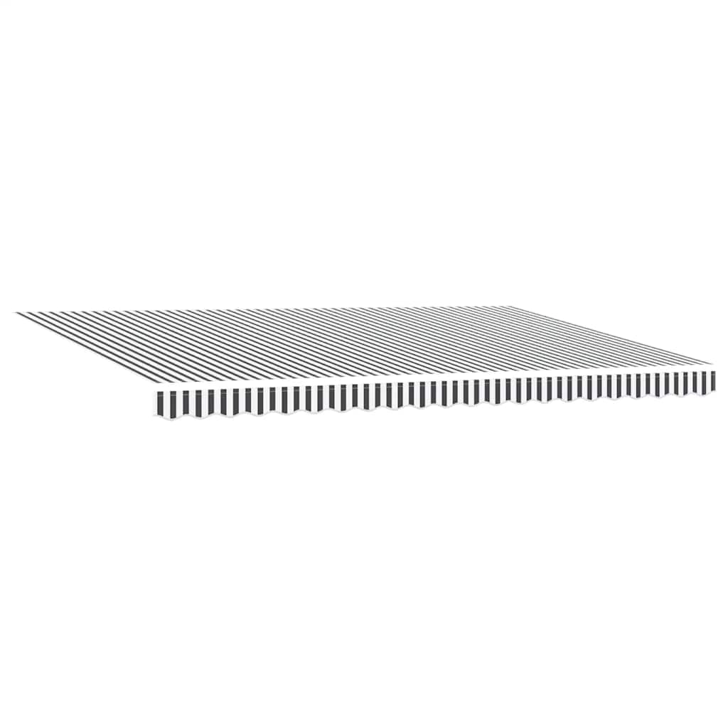antracitszürke-fehér automata kihúzható napellenző 500 x 300 cm