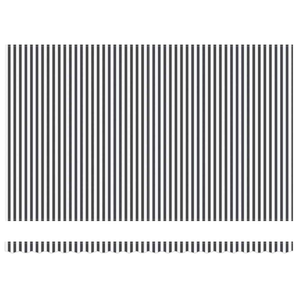 antracitszürke-fehér automata kihúzható napellenző 500 x 300 cm
