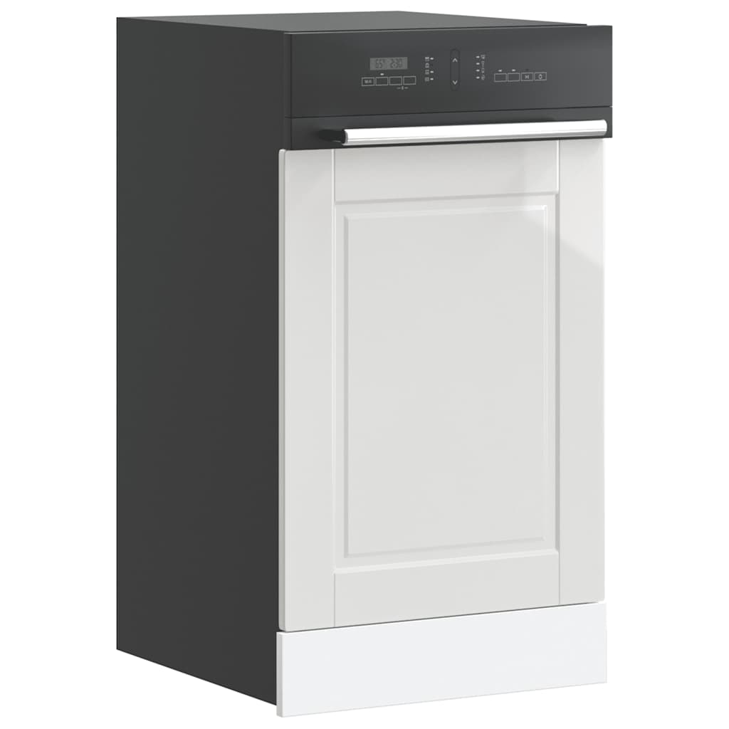 mosogatógép panel Porto Magasfényű fehér 45x1,5x57 cm Gépi fa