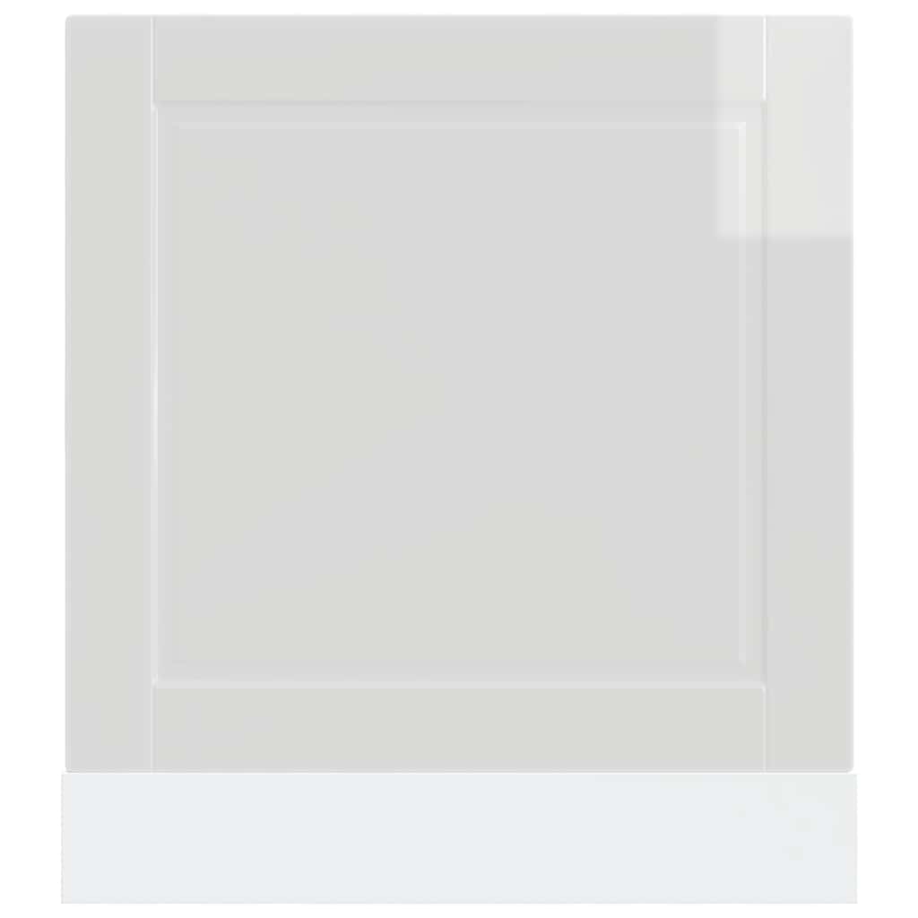 mosogatógép panel Porto magasfényű fehér 60x1,5x57 cm gépi fa